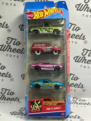 Pack 5 Hotwheels Flames