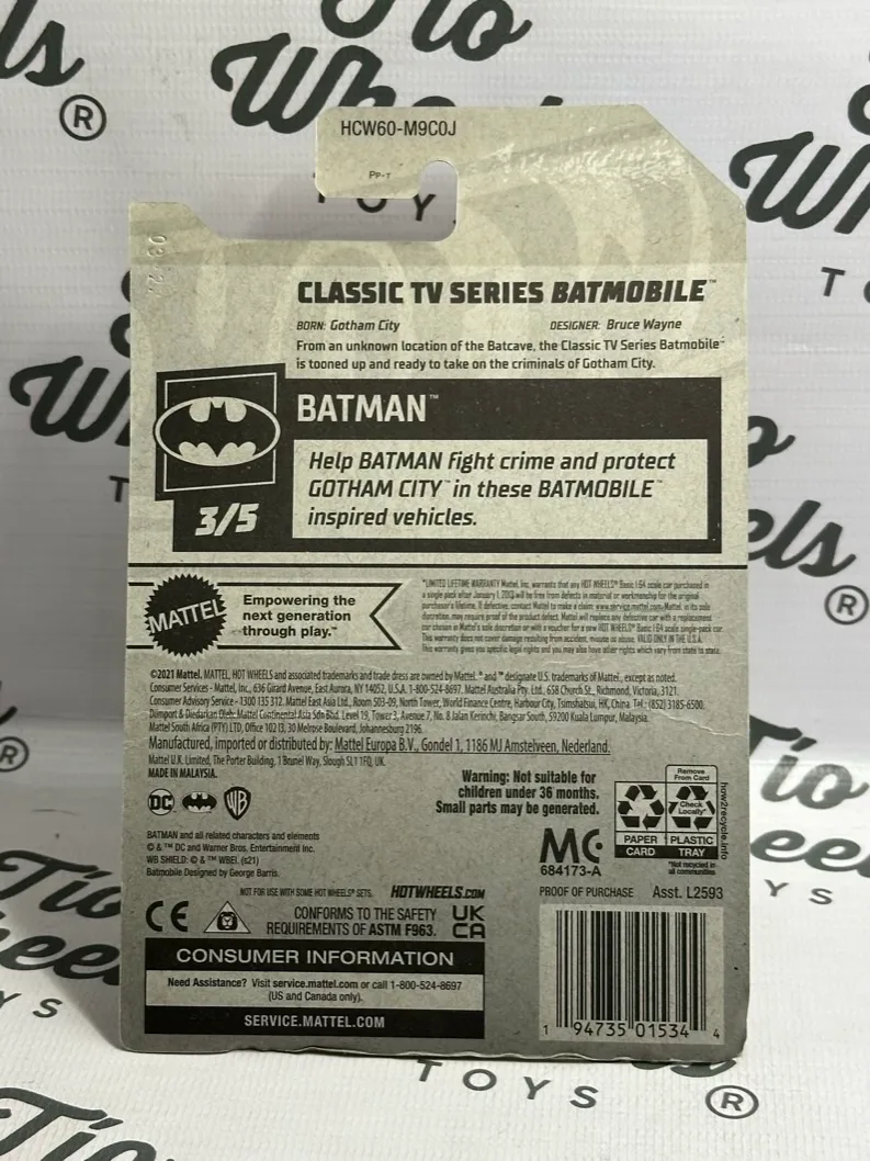 Batmobile Classic TV Series Tooned