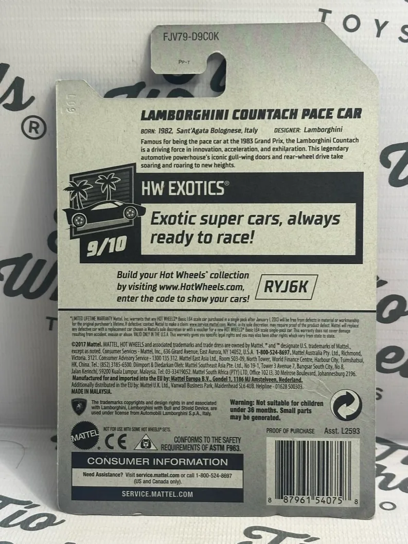 Lamborghini Countach Pace Car Primera Edición 2018