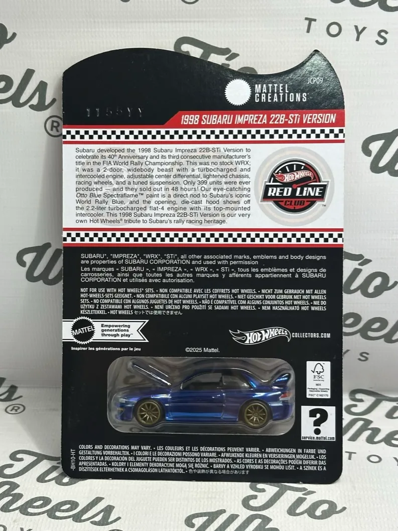 Subaru Impreza 22B STI 1998 RLC