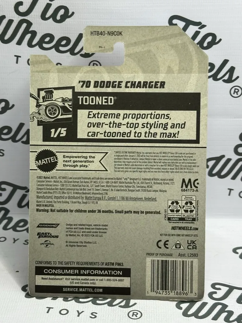 Dodge Charger 1970 Tooned