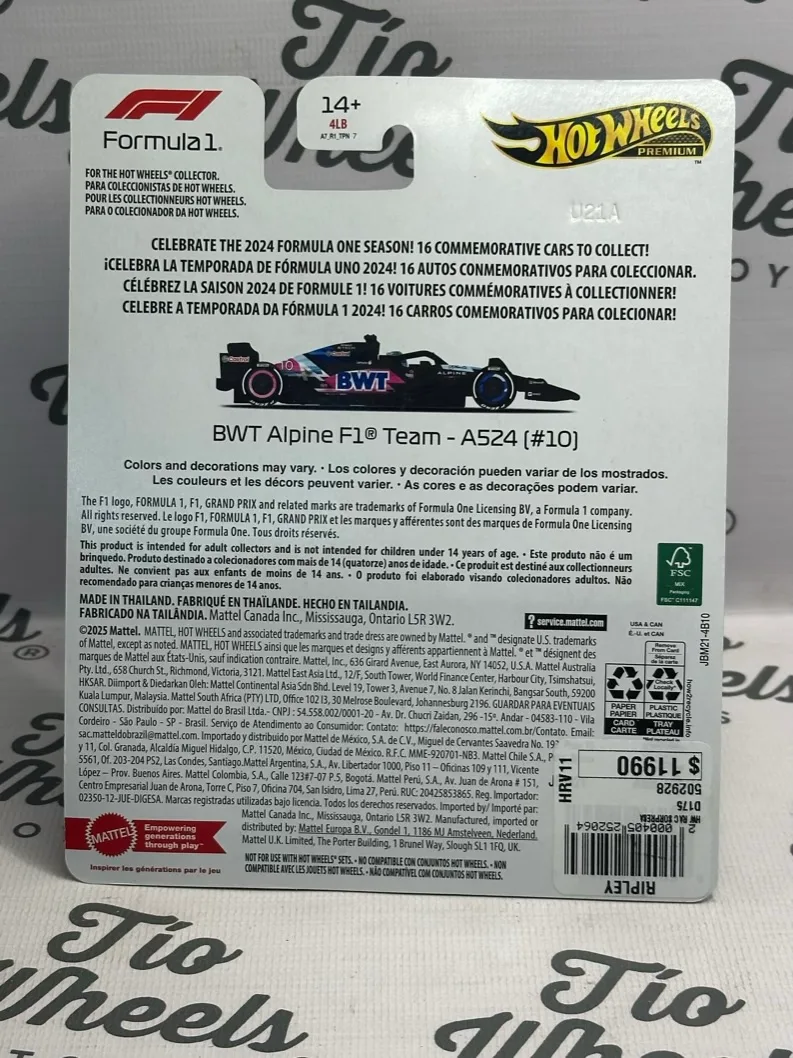 BWT Alpine F1 Team A524 #10