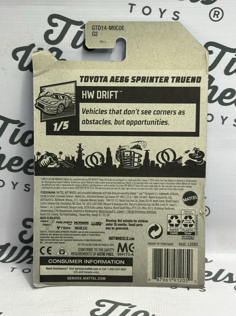 Toyota AE86 Sprinter Trueno Zamac