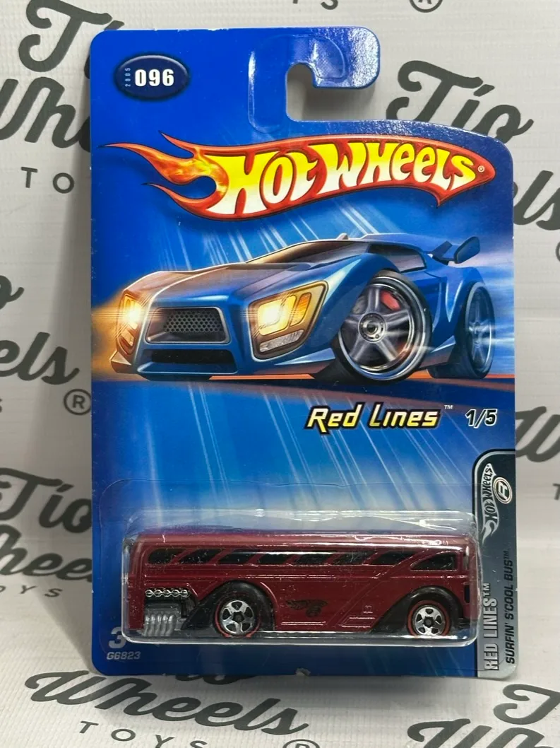 Surfin School Bus Red Lines