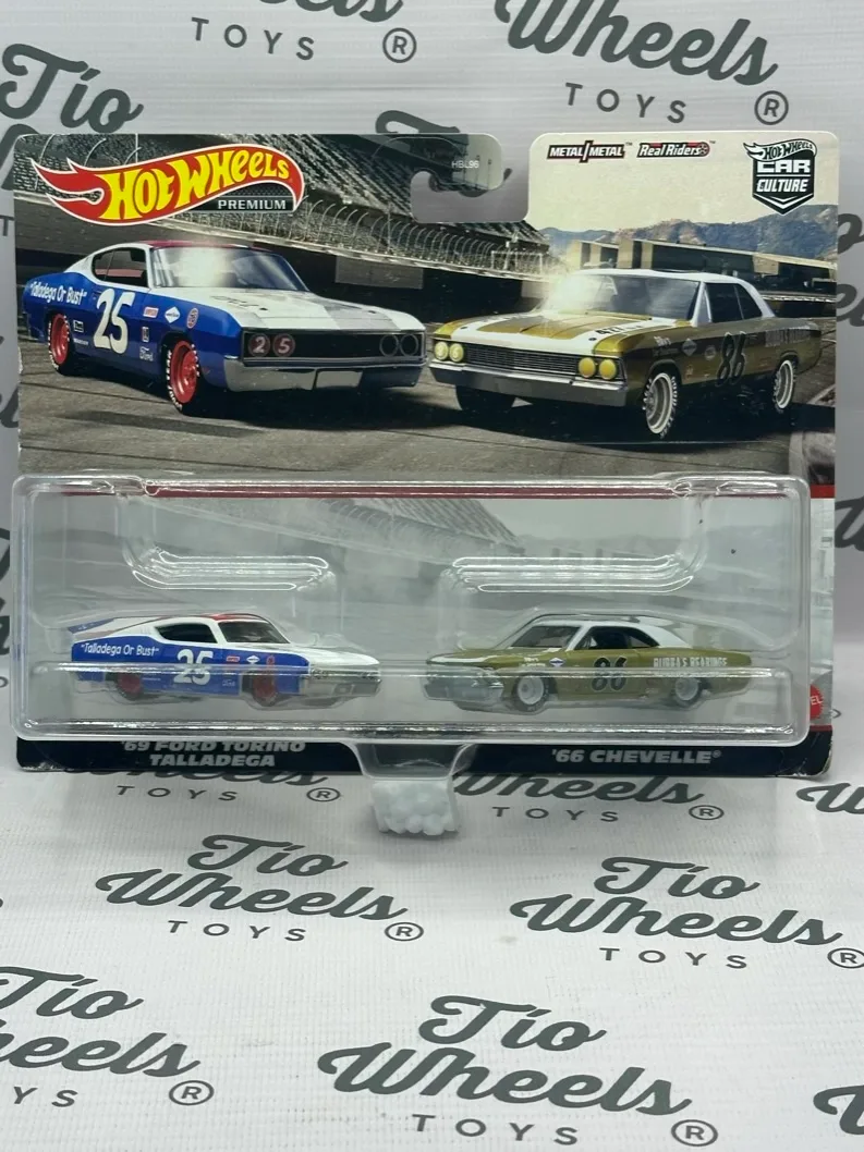 Pack 2 Premium Ford Torino Talladega 1969/ Chevelle 1966