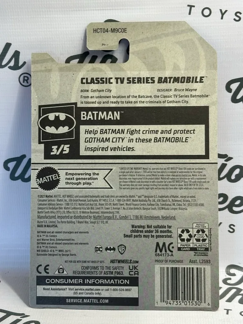 Classic TV Series Batmobile Tooned