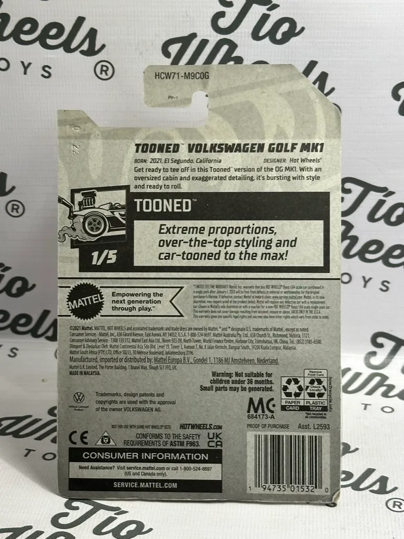 Volkswagen Golf MK1 Tooned