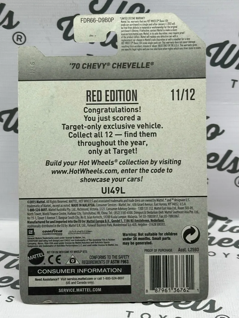 Chevy Chevelle 1970 Red Edition