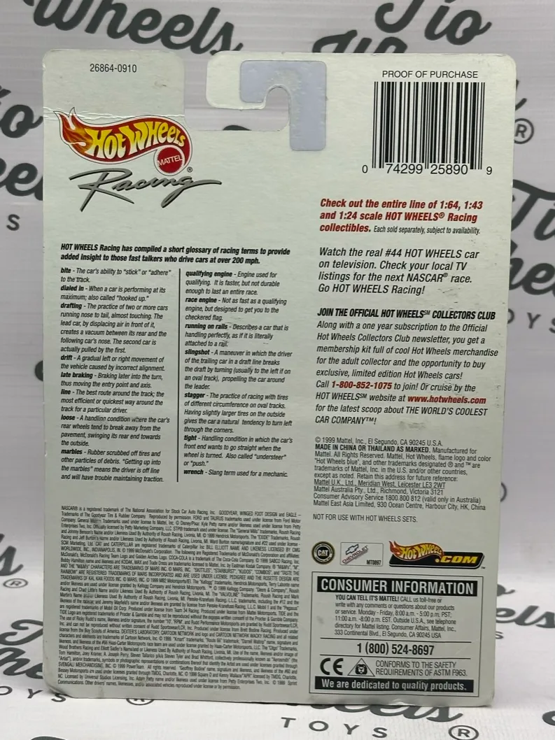 Nascar 44 HotWheels Racing 1999