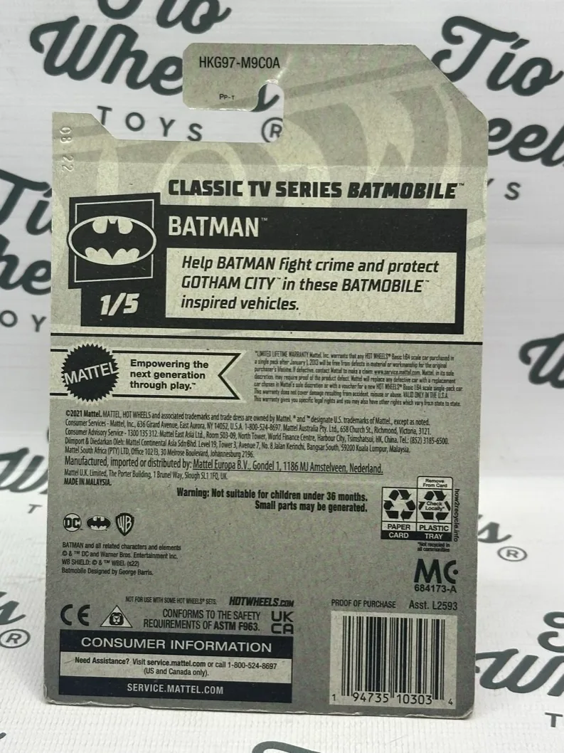 Classic TV Series Batmobile Tooned