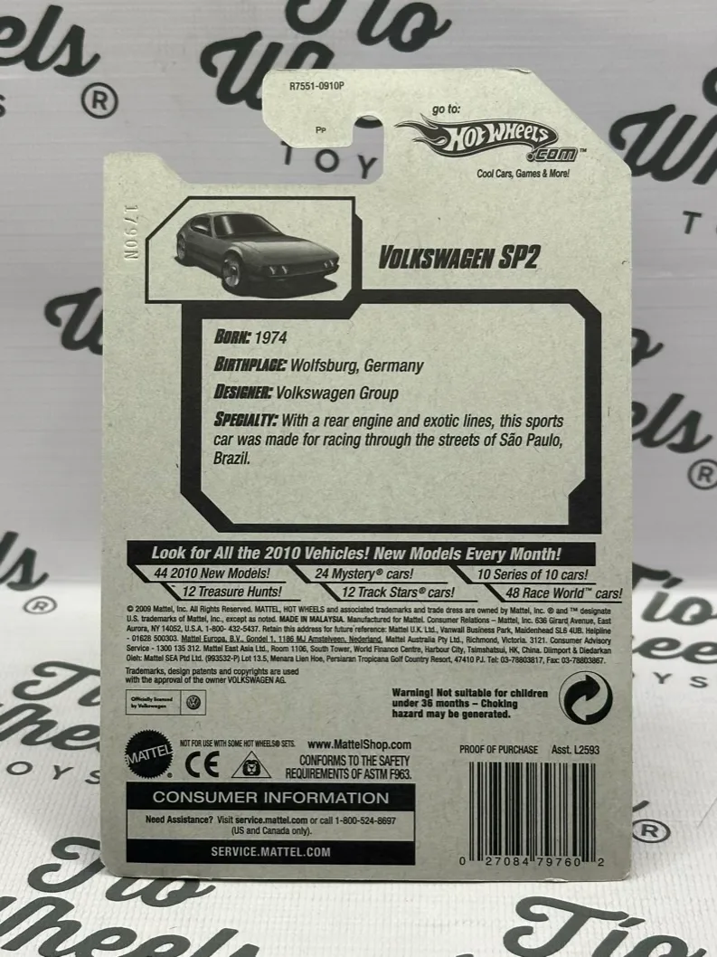 Volkswagen SP2 Factory Sealed 2010
