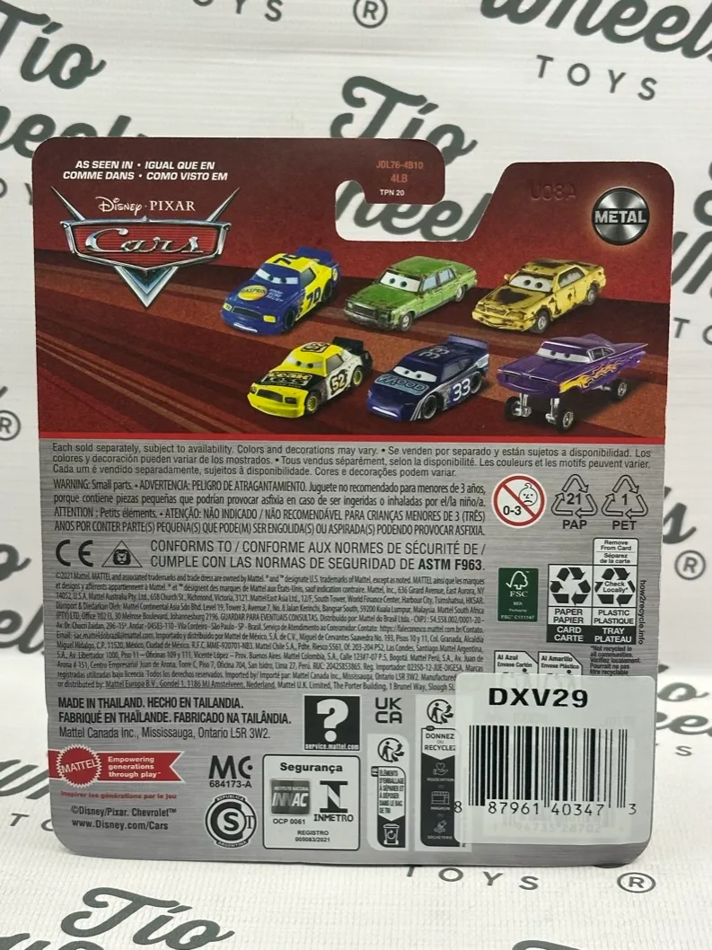 Dexter Hoover con Bandera verde Cars