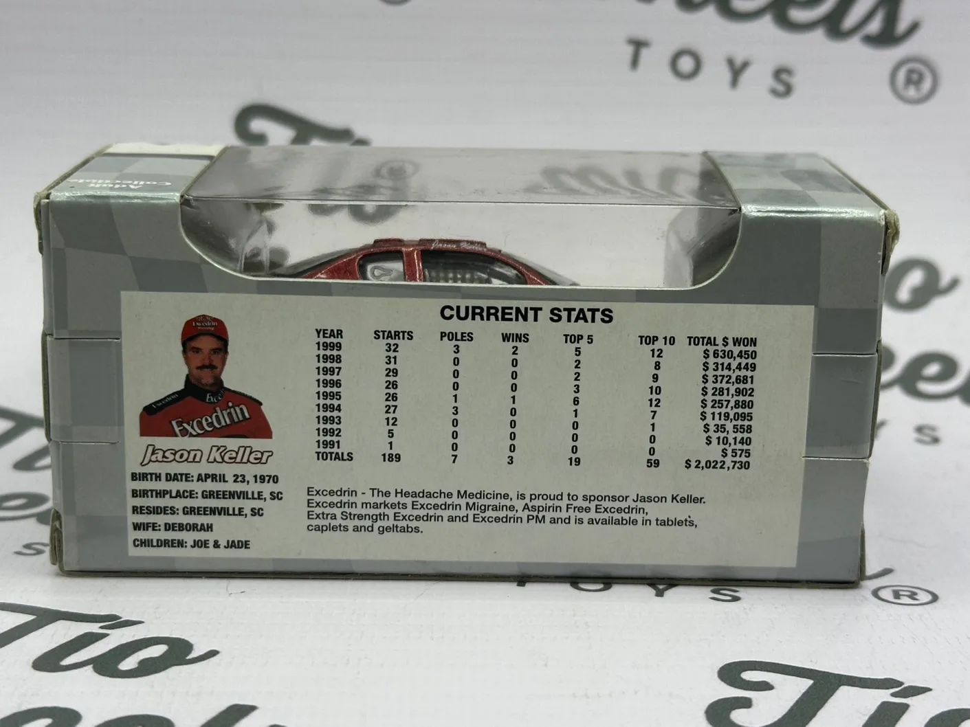 Nascar Excedrin 1/64