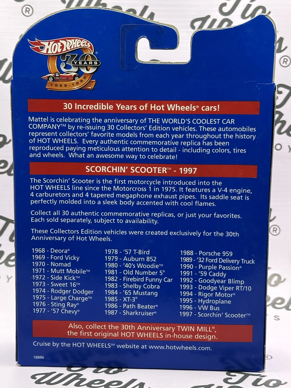 Scorchin Scooter 1997 Primera edición Aniversario 30 años