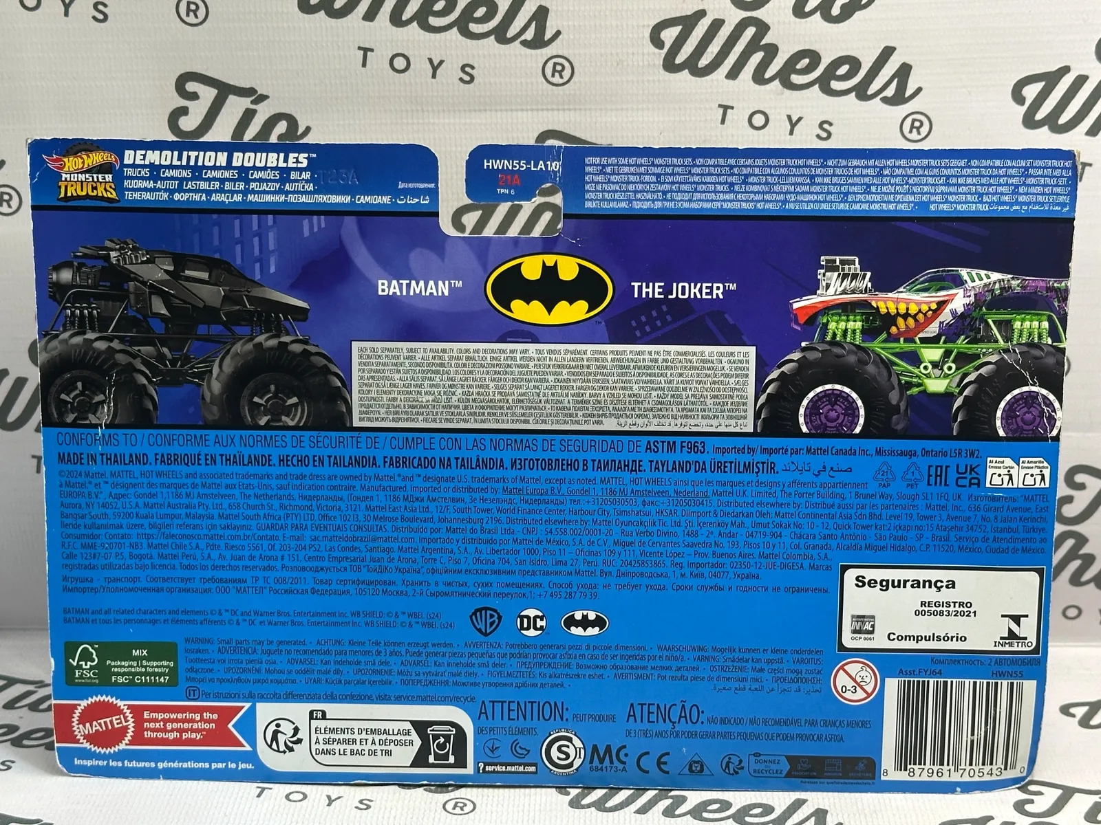 Pack 2 Monter Track Batman / The Joker