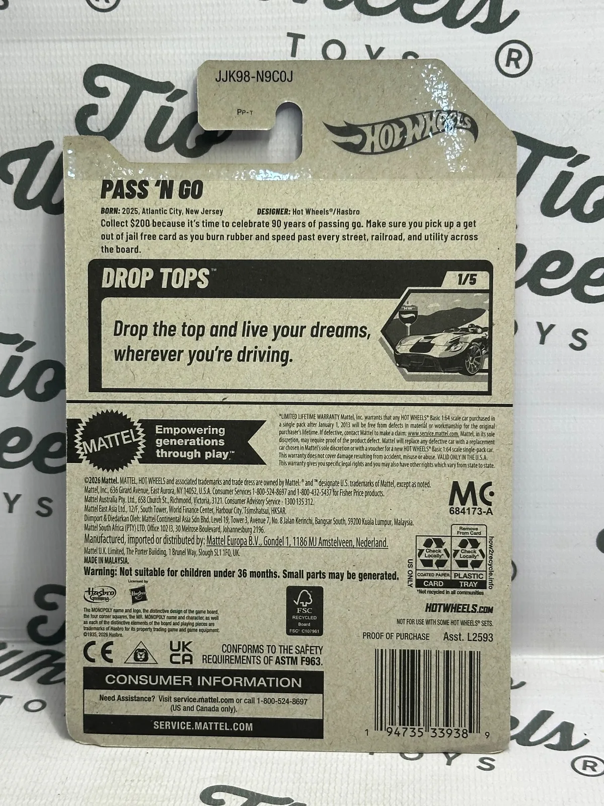 Pass n Go Monopoly