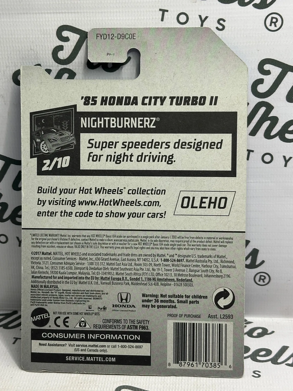 Honda City Turbo II 1985